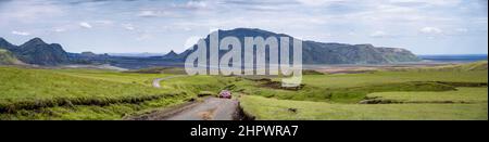 Strada sterrata per Pakgil, Islanda Foto Stock