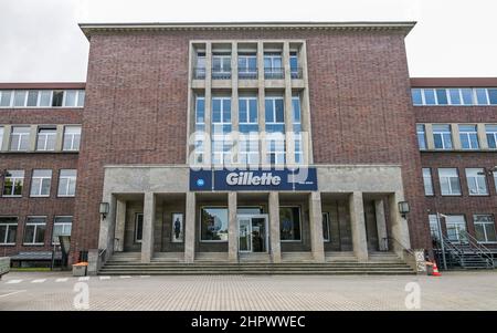 Stabilimento Gillette, Oberlandstrasse, Tempelhof, Berlino, Germania Foto Stock