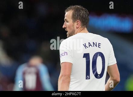 Burnley, Inghilterra, 23rd febbraio 2022. Harry Kane di Tottenham durante la partita della Premier League a Turf Moor, Burnley. Il credito d'immagine dovrebbe leggere: Andrew Yates / Sportimage Foto Stock