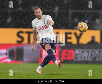 Burnley, Inghilterra, 23rd febbraio 2022. Harry Kane di Tottenham durante la partita della Premier League a Turf Moor, Burnley. Il credito d'immagine dovrebbe leggere: Andrew Yates / Sportimage Foto Stock