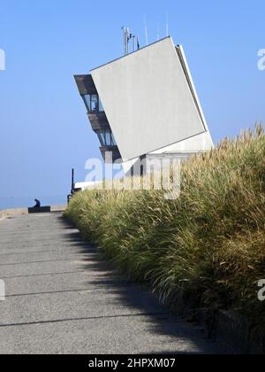 Intorno al Regno Unito - Rossall Point Observation Tower sul sentiero costiero lungo da Blackpool a Fleetwood Foto Stock