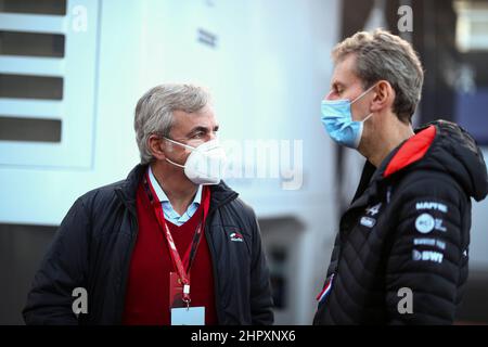 Carlos Sainz SR; (ESP) ex campione del mondo Rally, Padre di Carlos Sainz JR, Scuderia Ferrari durante i test invernali, Barcellona 23-25 febbraio 2022, Formula 1 Campionato del mondo 2022. Foto Stock