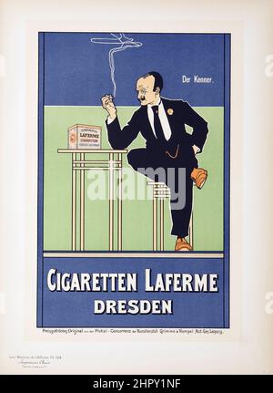 Maitres de l'affiche Vol 3 - Plate 124 - Fritz Rehm - Sigaretten Laferme, Dresda. 1897. Foto Stock