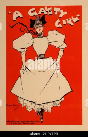 Maitres de l'affiche Vol 1 - Plate 04 - Dudley Hardy - A Gaiety Girl. 1896. Foto Stock