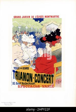 Maitres de l'affiche Vol 2 - piatto 62 - Georges Meunier - Trianon-Concerto 1895. Foto Stock