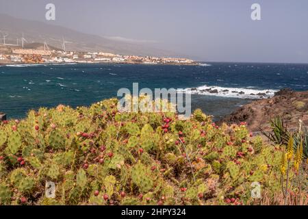 Playa Grande a Tenerife, nelle Isole Canarie Foto Stock