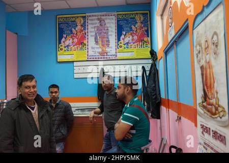 Roma, Italia 05/04/2016: Tempio Hom Hindu Mandir, Tor Pignattara. ©Andrea Sabbadini Foto Stock