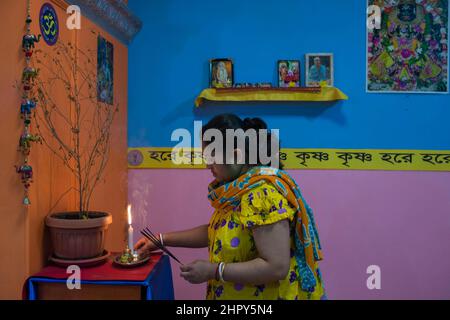 Roma, Italia 05/04/2016: Tempio Hom Hindu Mandir, Tor Pignattara. ©Andrea Sabbadini Foto Stock