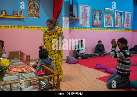 Roma, Italia 05/04/2016: Tempio Hom Hindu Mandir, Tor Pignattara. ©Andrea Sabbadini Foto Stock