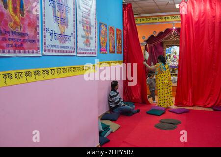 Roma, Italia 05/04/2016: Tempio Hom Hindu Mandir, Tor Pignattara. ©Andrea Sabbadini Foto Stock