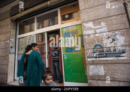 Roma, Italia 05/04/2016: Tempio Hom Hindu Mandir, Tor Pignattara. ©Andrea Sabbadini Foto Stock