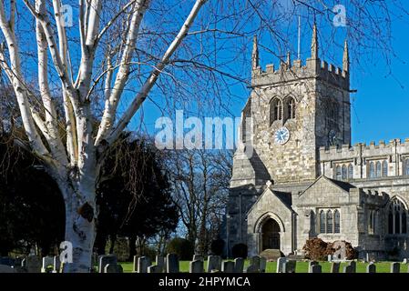 Chiesa di tutti i Santi a Sherburn a Elmet, North Yorkshire, Inghilterra Regno Unito Foto Stock