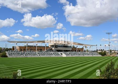 IRVINE, CALIFORNIA - 23 FEB 2022: Stadio di calcio Great Park Championship. Foto Stock