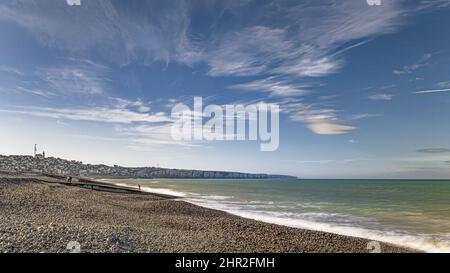 Panorama cote picarde au niveau de Ault Foto Stock