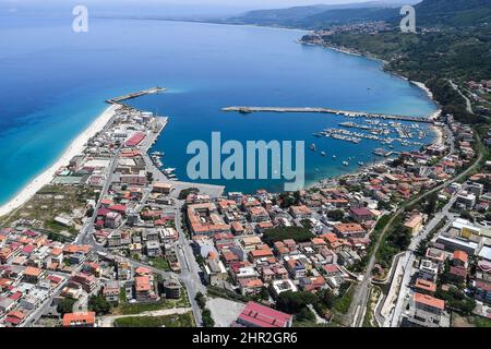 Italia, Calabria, Pizzo Calabro, il porto Foto Stock