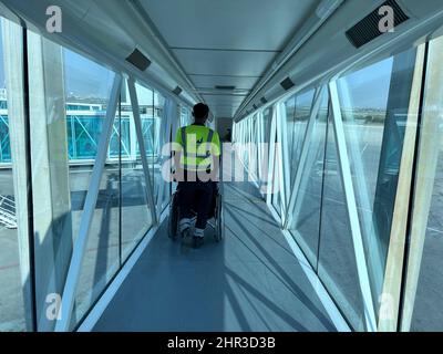 Aeroporto Internazionale di Jinnah, Karachi, lounge partenze Foto Stock