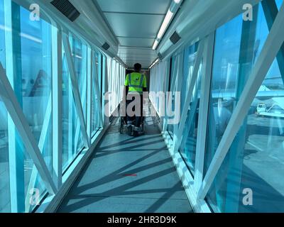 Aeroporto Internazionale di Jinnah, Karachi, lounge partenze Foto Stock