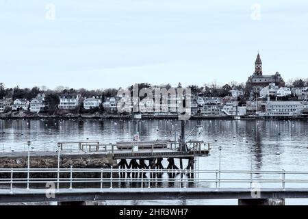 Viste panoramiche da nord di Boston Foto Stock