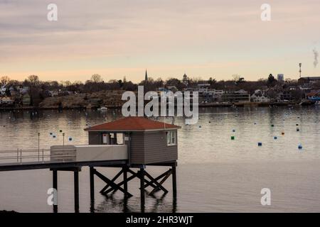 Viste panoramiche da nord di Boston Foto Stock