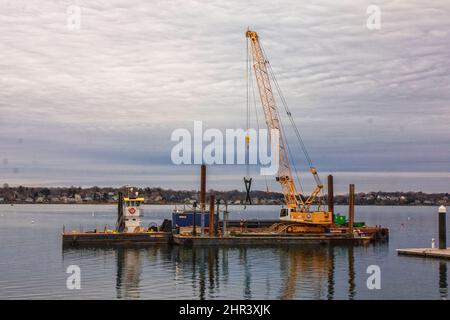 Viste panoramiche da nord di Boston Foto Stock