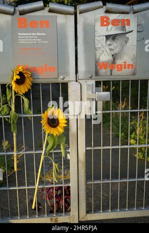 Trauer um den verstorbenen ben Wagin (nur fuer redaktionelle Verwendung. Keine Werbung. Referenzdatenbank: http://www.360-berlin.de. © Jens Knappe. B Foto Stock