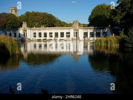 Impressionen - Ententeich, Rudolph-Wilde-Park Berlin-Schoeneberg (nur fuer redaktionelle Verwendung. Keine Werbung. Referenzdatenbank: http://www.360- Foto Stock