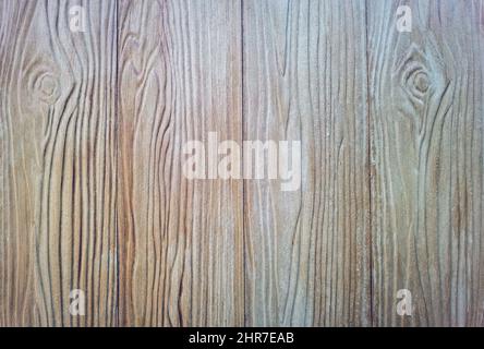 I pannelli di legno di shera marrone vecchio sono modellati come legno reale usato nella costruzione delle case. Marrone shera legno di tessitura di parete uso per sfondo. Falso w Foto Stock