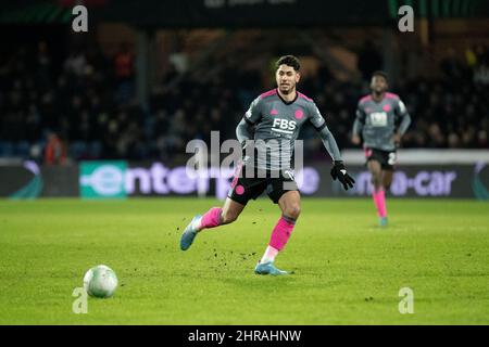 Randers, Danimarca. 24th, febbraio 2022. Ayoze Perez (17) di Leicester City visto durante la partita della UEFA Europa Conference League tra il Randers FC e Leicester City al Cepheus Park di Randers. (Photo credit: Gonzales Photo - Balazs Popal). Foto Stock