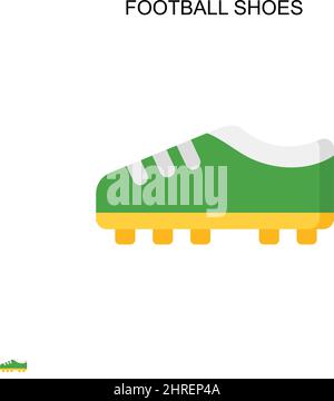 Scarpe da calcio semplice icona vettoriale. Modello di disegno del simbolo di illustrazione per l'elemento dell'interfaccia utente mobile Web. Illustrazione Vettoriale