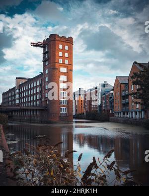 Il vecchio deposito di Cocoa, ora appartamenti a York, Inghilterra Foto Stock