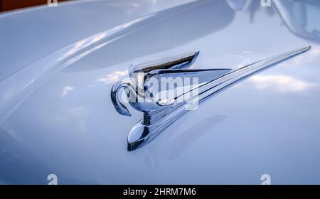 Hood Ornament sulla vecchia Packard Foto Stock