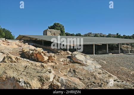 Villa romana di Els Munts in Altafulla in provincia di Tarragona, Catalogna, Spagna Foto Stock