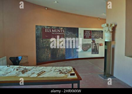 Villa romana di Els Munts in Altafulla in provincia di Tarragona, Catalogna, Spagna Foto Stock