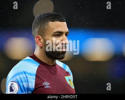 23rd febbraio 2022; Turf Moor, Burnley, Lancashire, Inghilterra; Premier League Football, Burnley contro Tottenham Hotspur; Aaron Lennon di Burnley Foto Stock