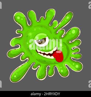 Mostro di blottaggio verde. Illustrazione vettoriale Illustrazione Vettoriale