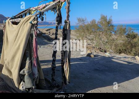 Un soldato etiope al campo profughi di Kule a Gambela, Etiopia, il 15 luglio 2014. Foto Stock