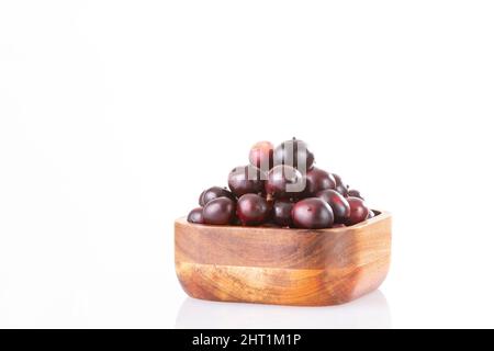 Euterpe oleracea - Acai frutto della Manaca delle Palme Foto Stock