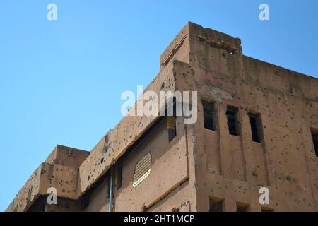 Sulaymaniyah, Iraq - 26 marzo 2018: Amna Suraka, un museo del genocidio, un luogo dove i prigionieri curdi sono stati trattati brutalmente, l'ex sede Foto Stock