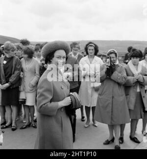 Principessa Margaret al Butlins Holiday Camp. Minehead, Somerset. Maggio 1965. Foto Stock