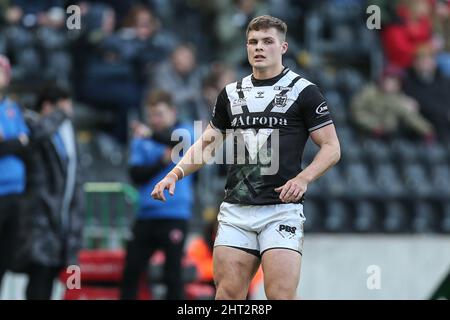 Cameron Scott (24) di Hull FC durante la partita in, il 2/26/2022. (Foto di David Greaves/News Images/Sipa USA) Credit: Sipa USA/Alamy Live News Foto Stock