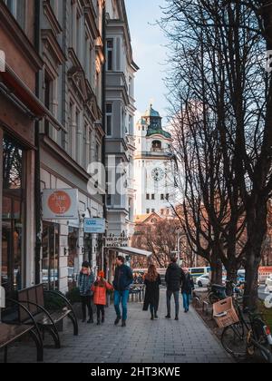 Vista esterna dell'edificio Art Nouveau del Muller's'ches Volksbad, una piscina interna Foto Stock