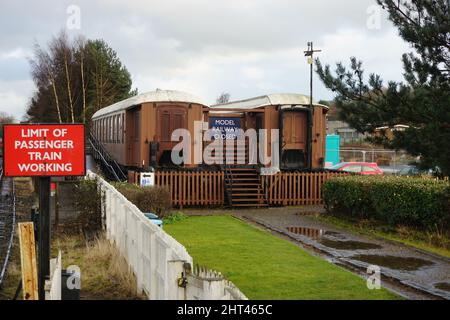 Ferrovia a vapore Bo'ness Scozia Foto Stock