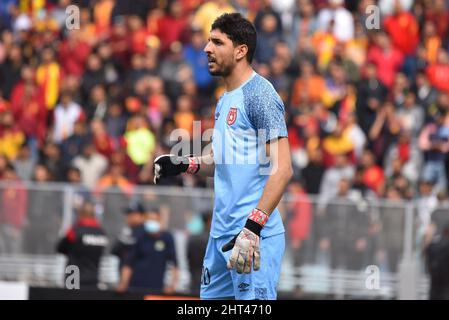 Tunisi, Tunisia. 26th Feb 2022. Etoile Player Ali Jema visto durante la partita di calcio CAF Champions League 2021- 22 tra Esperance sportiva Tunisia e …toile Sportive du Sahel in Rades. (Punteggio finale: Esperance sportive 0:0 …toile Sportive du Sahel) (Photo by Jdidi Wassim/SOPA Images/Sipa USA) Credit: Sipa USA/Alamy Live News Foto Stock