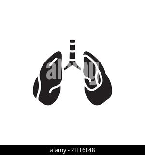 Icona della linea di colore pneumotorace. Elemento vettoriale isolato. Pittogramma a contorno per pagina web, app mobile, promo Illustrazione Vettoriale
