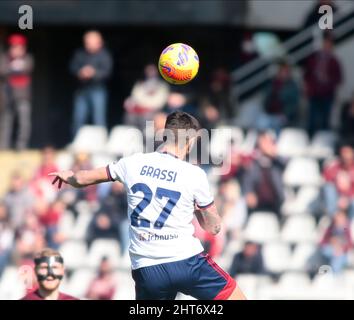 Torino, Italia. 27th Feb 2022. Alberto grassi di Cagliari Calcio durante il campionato italiano Serie A football match tra Torino FC e Cagliari Calcio il 27 febbraio 2022 allo Stadio Olimpico Grande Torino a Torino, Italia Credit: Independent Photo Agency/Alamy Live News Foto Stock