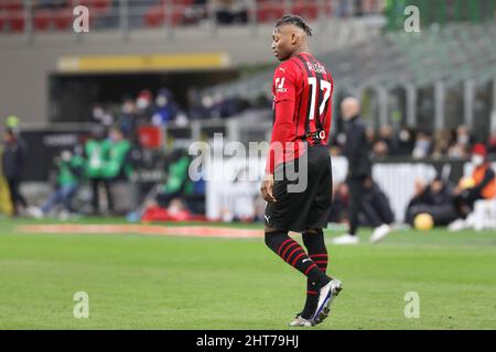 Milano, Italia. 25th Feb 2022. Italia, Milano, febbraio 25 2022: Rafael Leao (Credit Image: © Fabrizio Andrea Bertani/Pacific Press via ZUMA Press Wire) Foto Stock