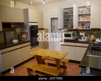 Una cucina anni '80 Foto Stock