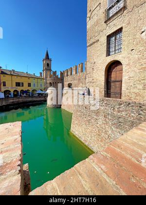 Italia Emilia Romagna Fontanellato. Rocca Sanvitale o Castello di Sanvitale Foto Stock