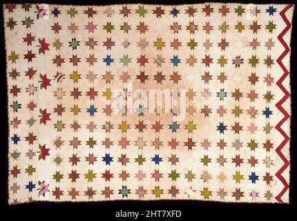 Copriletto (Feathered Edge Star Quilt), Stati Uniti, 1875/1900. Foto Stock