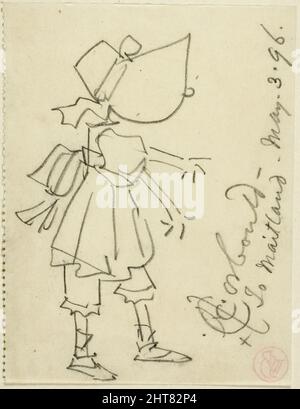 Ragazza in Bonnet, 1896. Foto Stock